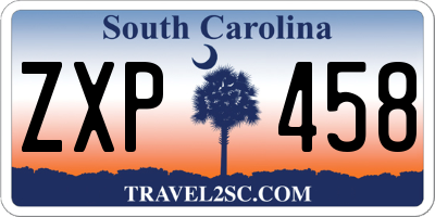 SC license plate ZXP458