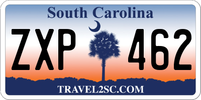 SC license plate ZXP462