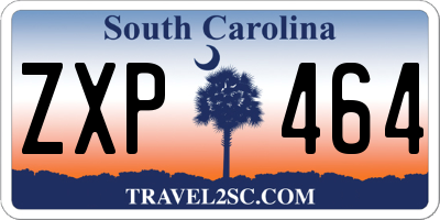 SC license plate ZXP464