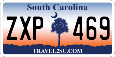SC license plate ZXP469