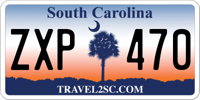 SC license plate ZXP470