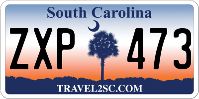 SC license plate ZXP473