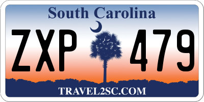 SC license plate ZXP479