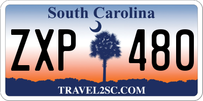 SC license plate ZXP480