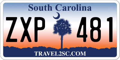 SC license plate ZXP481