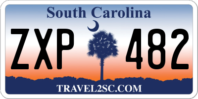 SC license plate ZXP482