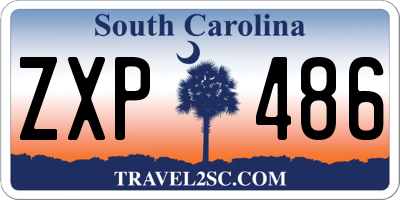 SC license plate ZXP486