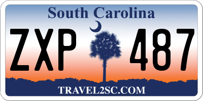 SC license plate ZXP487
