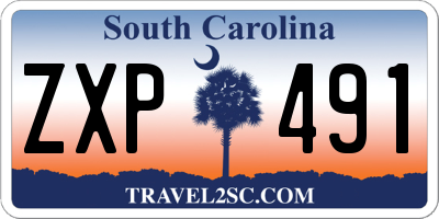 SC license plate ZXP491