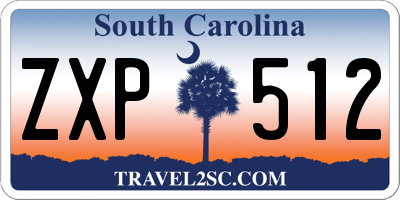 SC license plate ZXP512