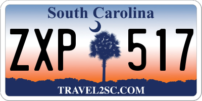 SC license plate ZXP517