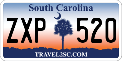 SC license plate ZXP520