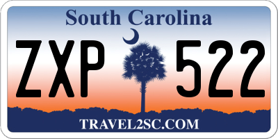 SC license plate ZXP522