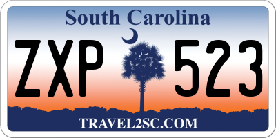 SC license plate ZXP523