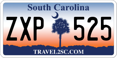 SC license plate ZXP525