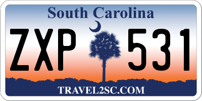 SC license plate ZXP531