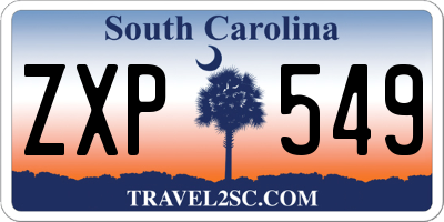 SC license plate ZXP549