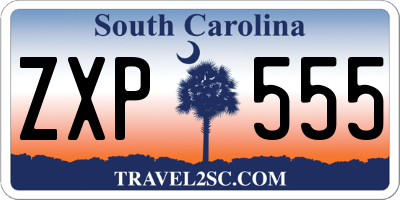 SC license plate ZXP555