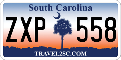 SC license plate ZXP558
