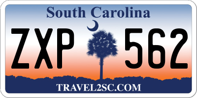 SC license plate ZXP562