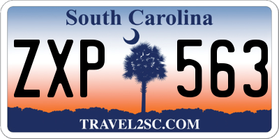 SC license plate ZXP563