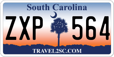 SC license plate ZXP564