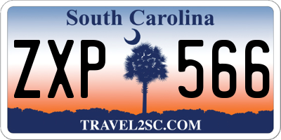 SC license plate ZXP566
