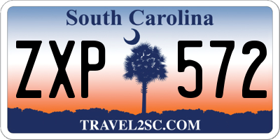 SC license plate ZXP572