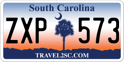 SC license plate ZXP573