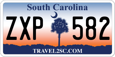 SC license plate ZXP582
