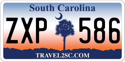SC license plate ZXP586