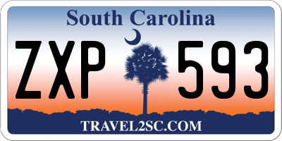 SC license plate ZXP593
