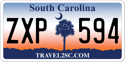 SC license plate ZXP594