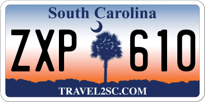 SC license plate ZXP610