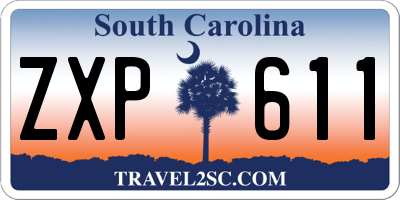 SC license plate ZXP611