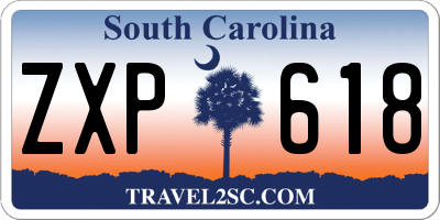 SC license plate ZXP618