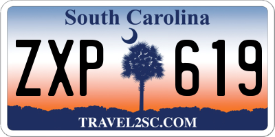 SC license plate ZXP619