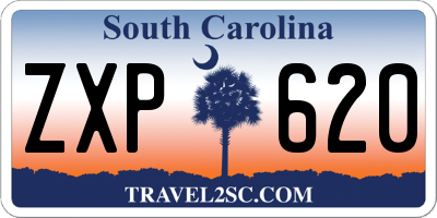 SC license plate ZXP620