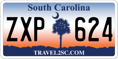 SC license plate ZXP624