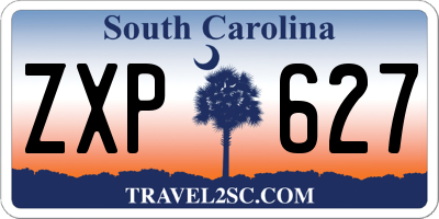 SC license plate ZXP627
