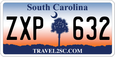 SC license plate ZXP632