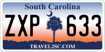 SC license plate ZXP633