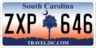 SC license plate ZXP646