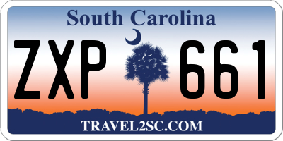 SC license plate ZXP661