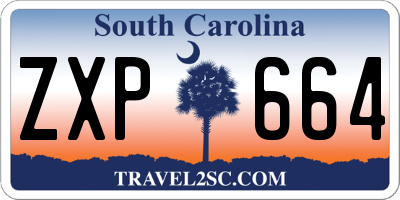 SC license plate ZXP664