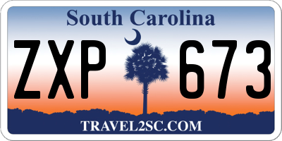 SC license plate ZXP673