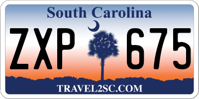 SC license plate ZXP675