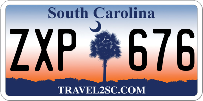 SC license plate ZXP676