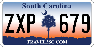 SC license plate ZXP679