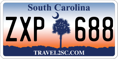 SC license plate ZXP688